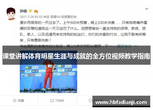 课堂讲解体育明星生涯与成就的全方位视频教学指南
