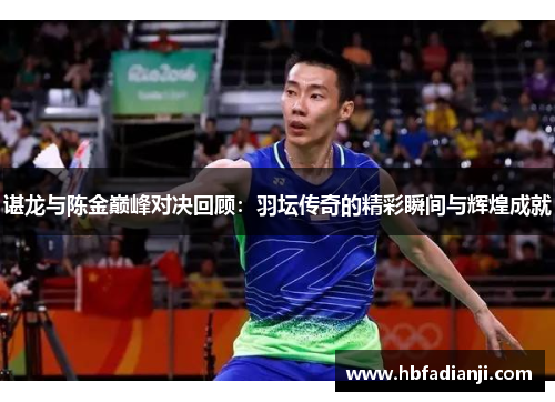 谌龙与陈金巅峰对决回顾：羽坛传奇的精彩瞬间与辉煌成就
